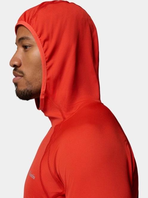 Columbia Stealth Spring Long Sleeve Hoodie férfi hosszú ujjú sport póló piros színben 5