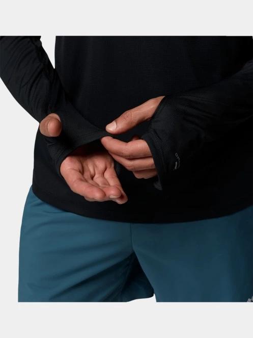 Columbia Stealth Spring Long Sleeve Half Zip Tee férfi hosszú ujjú sport póló fekete színben 6