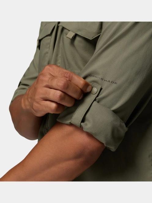 Columbia Silver Ridge Utility II Long Sleeve Shirt férfi hosszú ujjú ing sötétzöld színben 6