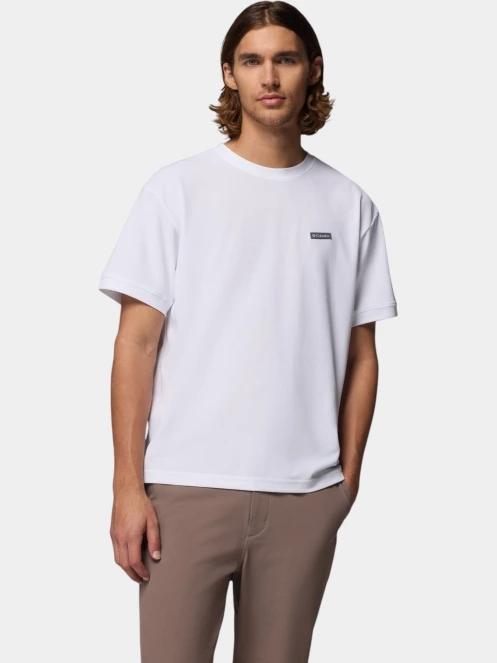 Columbia Chill Creek Knit Tee férfi rövid ujjú sport póló fehér színben 2
