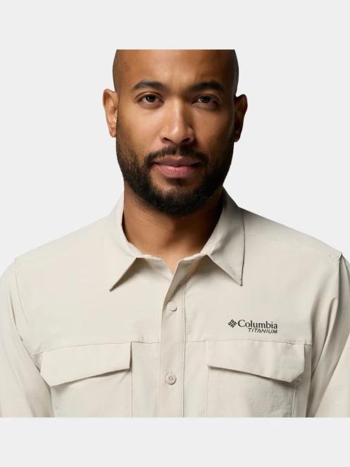 Columbia Silver Ridge Elite Long Sleeve Woven férfi hosszú ujjú ing homok színben 8