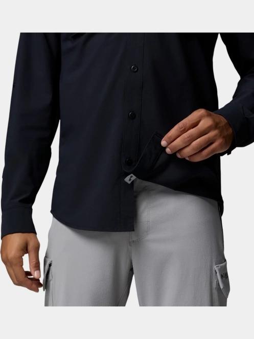 Columbia Silver Ridge Elite Long Sleeve Woven férfi hosszú ujjú ing fekete színben 9