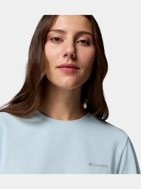 Columbia Chill Creek Pique Short Sleeve Tee női rövid ujjú póló világoskék színben 6