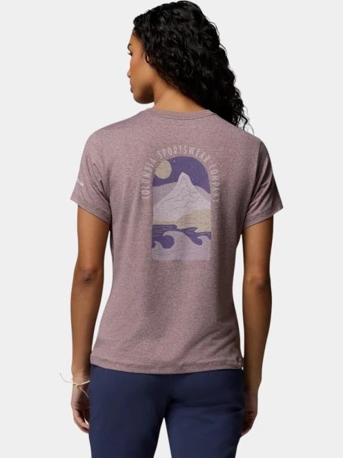 Columbia Parsons Point Back Graphic Tee női rövid ujjú póló lila színben 4