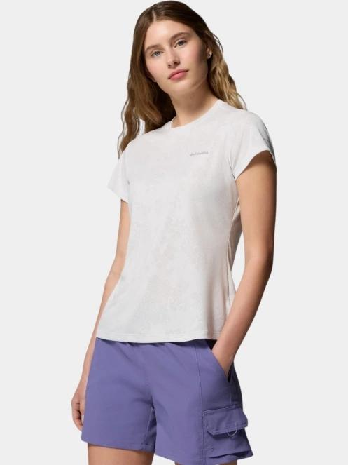 Columbia Bluebird Canyon II Short Sleeve Crew női rövid ujjú sport póló fehér színben 3