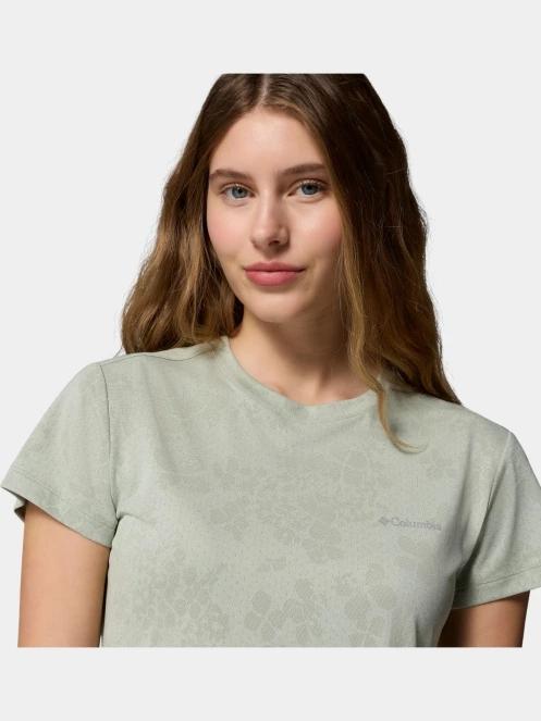 Columbia Bluebird Canyon II Short Sleeve Crew női rövid ujjú sport póló oliva színben 6