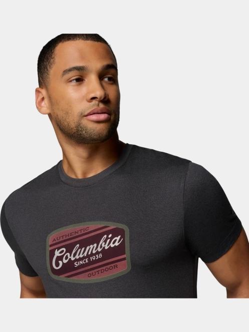 Columbia Parsons Point Short Sleeve Graphic Tee férfi rövid ujjú sport póló szürke színben 6