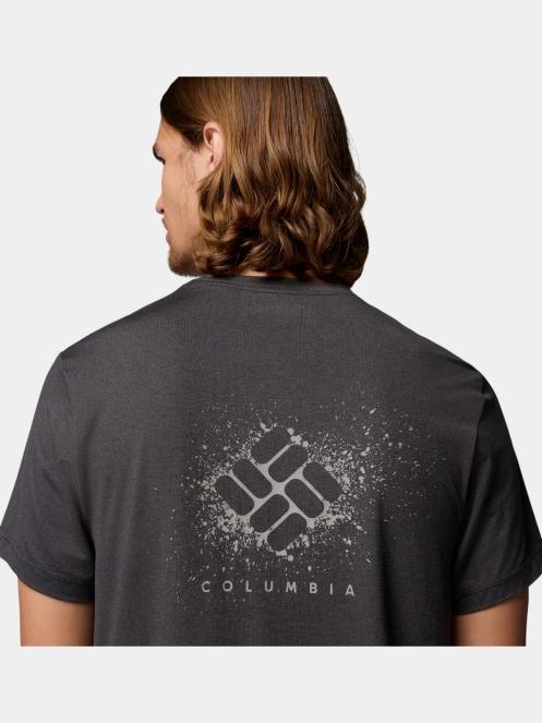 Columbia Parsons Point Short Sleeve Back Graphic Tee férfi rövid ujjú sport póló fekete színben 6
