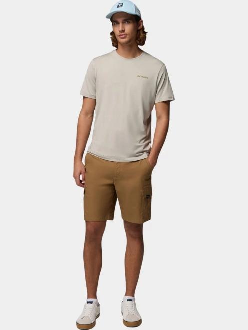 Columbia Parsons Point Short Sleeve Back Graphic Tee férfi rövid ujjú sport póló homok színben 5