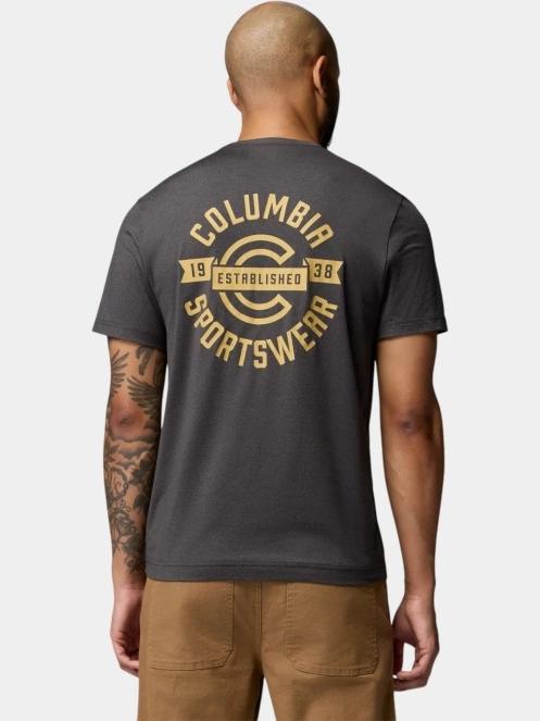 Columbia Parsons Point Short Sleeve Back Graphic Tee férfi rövid ujjú sport póló fekete színben 4