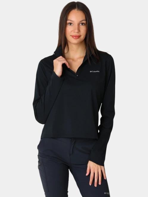 Columbia Seeker Legend 1/4 Zip II női hosszú ujjú sport póló fekete színben 2