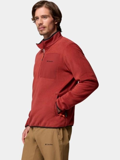 Columbia Pacific Arch 200 1/2 Zip Fleece M férfi polár pulóver piros színben 3