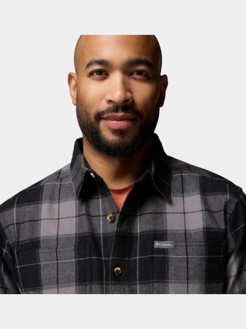 Columbia Pitchstone Stretch Flannel férfi hosszú ujjú ing fekete színben 7