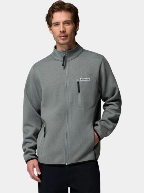 Columbia Sweater Weather Full Zip férfi polár pulóver zöld színben 2