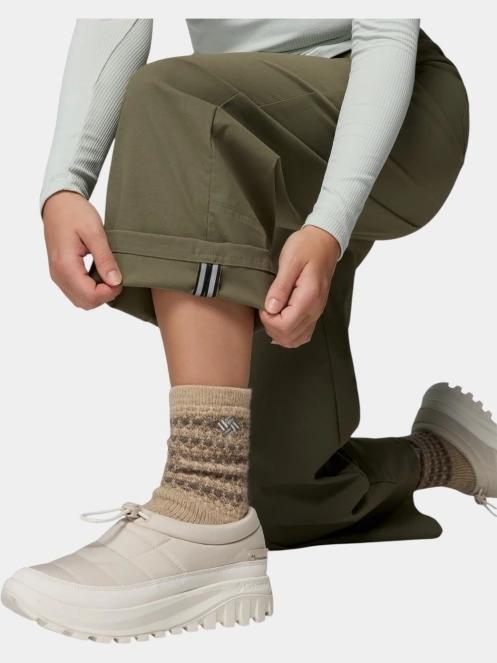 Columbia ROC Tech Wide Leg Pant női hosszú nadrág zöld színben 6