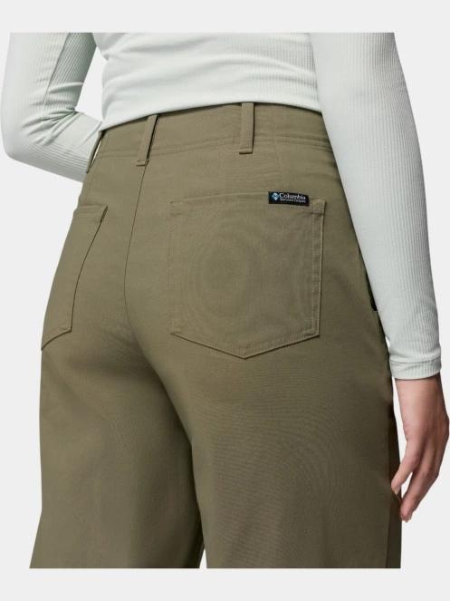 Columbia ROC Tech Wide Leg Pant női hosszú nadrág zöld színben 9