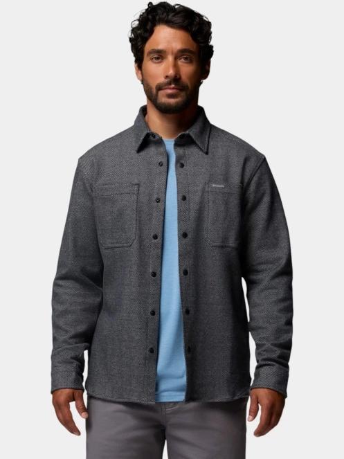 Columbia Twill River Long Sleeve Knit Shirt férfi hosszú ujjú ing fekete színben 6