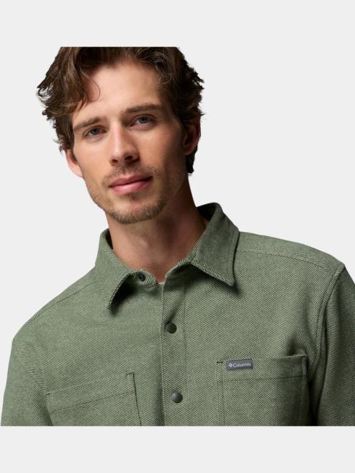 Columbia Twill River Long Sleeve Knit Shirt férfi hosszú ujjú ing sötétzöld színben 6
