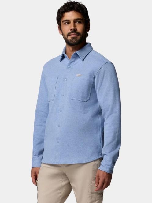Columbia Twill River Long Sleeve Knit Shirt férfi hosszú ujjú ing kék színben 3