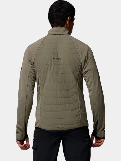 Columbia Arctic Crest II Hybrid Full Zip férfi hibrid felső zöld színben 4