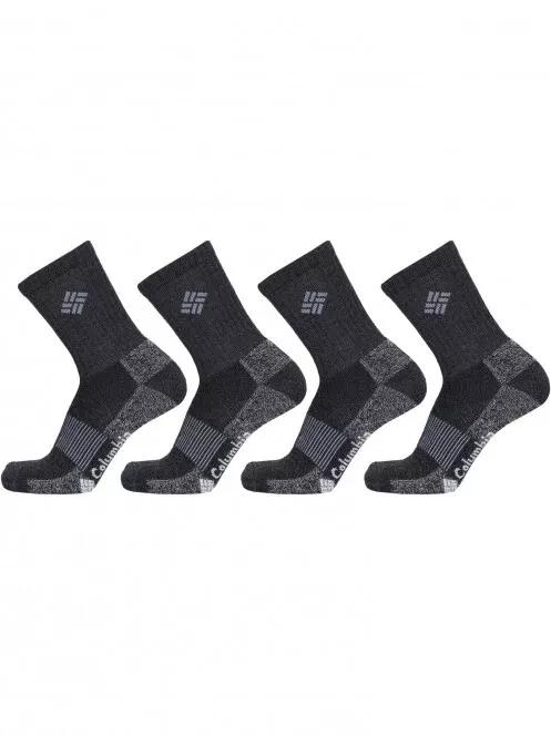 Columbia 4PP Lifestyle Moisture Control Basic Crew férfi zokni fekete színben 2