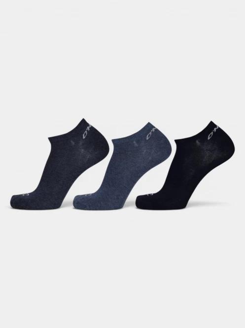 O'Neill O'Neill Women Men Sneaker Socks 3-Pack bokazokni fekete színben 2