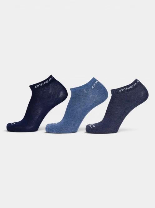 O'Neill O'Neill Women Men Quarter Socks 3-Pack zokni fekete színben 2