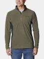 Columbia Klamath Range II Half Zip férfi polár pulóver zöld színben 1