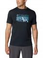 Columbia Zero Rules Short Sleeve Graphic Shirt férfi rövid ujjú sport póló szürke színben 1