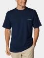 Columbia Csc Basic Logo Short Sleeve Shirt férfi rövid ujjú póló kék színben 1