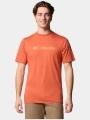 Columbia CSC Basic Logo Short Sleeve Shirt férfi rövid ujjú póló piros színben 1