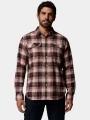 Columbia Flare Gun Stretch Flannel férfi hosszú ujjú ing bordó színben 1