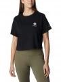 Columbia North Cascades Cropped Tee női rövid ujjú póló fekete színben 1