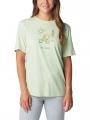 Columbia Bluebird Day Relaxed Crew Neck női rövid ujjú póló zöld színben 1