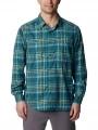 Columbia Silver Ridge Utility Lite Plaid Long Sleeve Shirt férfi túraing kék színben 1