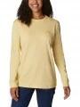 Columbia North Cascades Long Sleeve Tee női hosszú ujjú póló sárga színben 1