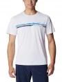 Columbia Columbia Hike Graphic SS Tee férfi rövid ujjú sport póló fehér színben 1