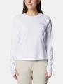 Columbia Summit Valley Long Sleeve Crew női hosszú ujjú sport póló fehér színben 1