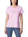 Columbia Sloan Ridge Graphic Short Sleeve Tee női rövid ujjú póló rózsaszín színben 1