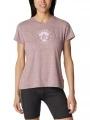 Columbia Sloan Ridge Graphic Short Sleeve Tee női rövid ujjú póló piros színben 1