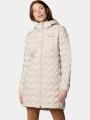 Columbia Delta Ridge II Long Down Jacket női pehelykabát homok színben 1