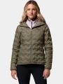 Columbia Delta Ridge II Down Hooded Jacket női pehelykabát zöld színben 1
