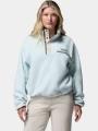 Columbia Helvetia II Cropped Half Snap Fleece női polár pulóver világoszöld színben 1