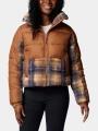 Columbia Leadbetter Point II Print Sherpa Hybrid női átmeneti kabát barna színben 1