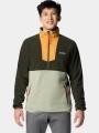 Columbia Sequoia Grove Half Zip Fleece férfi polár pulóver zöld színben 1