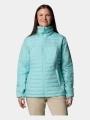 Columbia Silver Falls II Full Zip Jacket női steppelt átmeneti kabát zöld színben 1