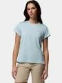 Columbia Bluevista Hill Short Sleeve Crew női rövid ujjú sport póló világoskék színben 1