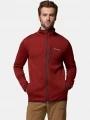 Columbia Essential Hike Grid Fleece Full Zip férfi polár pulóver piros színben 1