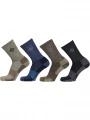 Columbia 4PP Moisture Control Basic Crew férfi zokni barna színben 1